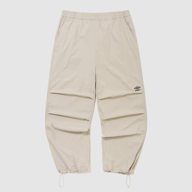 UMBRO Parachute Pintuck 2-Way Wide Pants Beige Ur223Cpt51 (A Type)