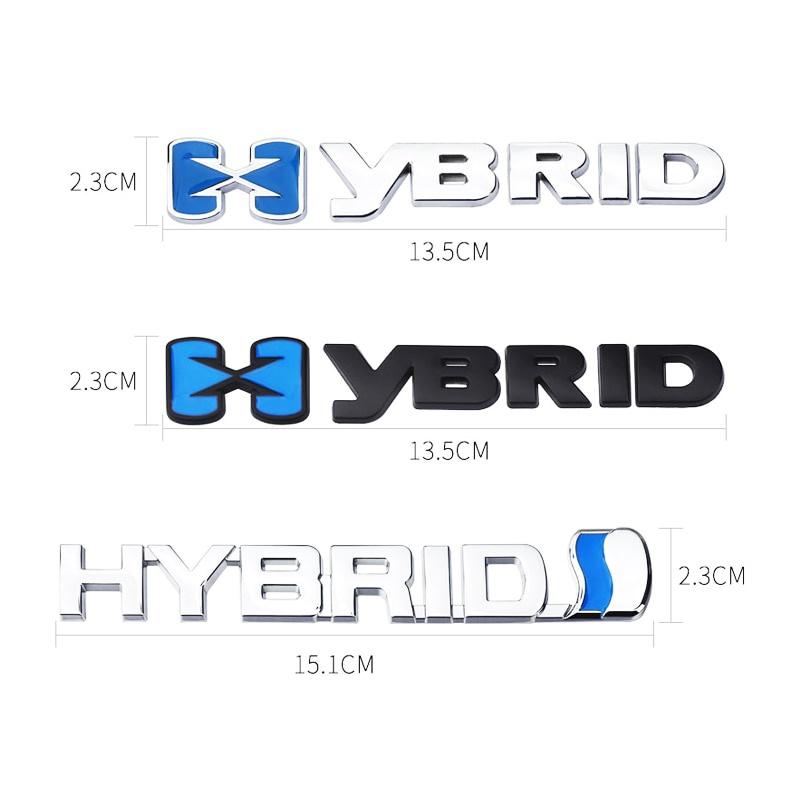 1ks Hybridní 3D kovové samolepky Odznak karoserie Odznak zavazadlového prostoru pro To-yo/ta Chr Auris Camry Corolla Vios Levin YARiS L Příslušenství