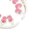 Circular Leg Clamp Massager Pink Muscle Roller PP Multi Purpose Portable Deep Tissue Massage Tools for Sports