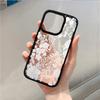 Funda de Teléfono Transparente con Encaje Blanco Estilo Ins para iPhone 17 16 15 14 13 12 11 Pro Max 16 Plus Fundas de Cobertura Dura a Prueba de Golpes