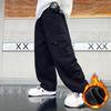Children's Clothing Boys' Fleece Pants Autumn and Winter Thickened Sports Winter Warm Cotton Pants