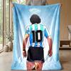 Manchester Theme Blanket Soft Flannel Blanket Plush Throw Blanket Cozy Sofa Bed Blanket for Home Decor