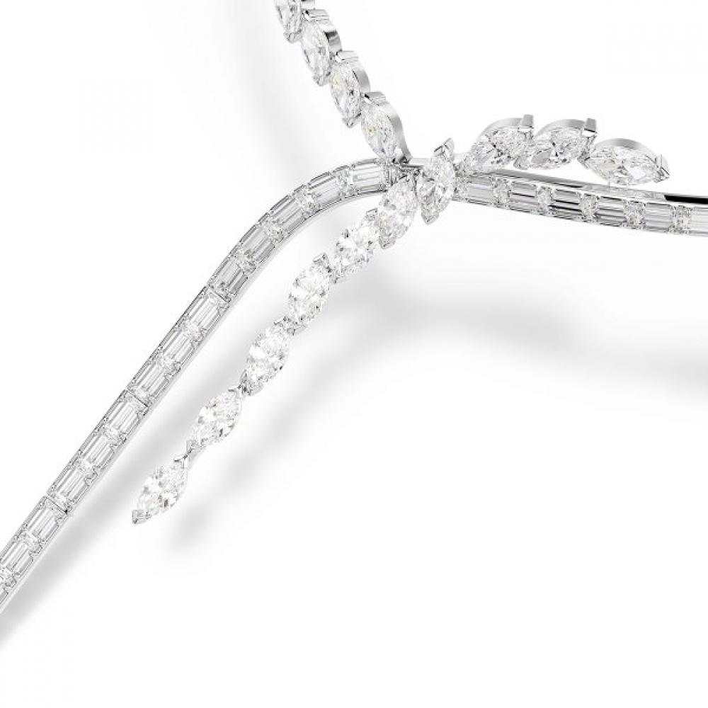 Swarovski Y Shape Rhodium Necklace 5748652