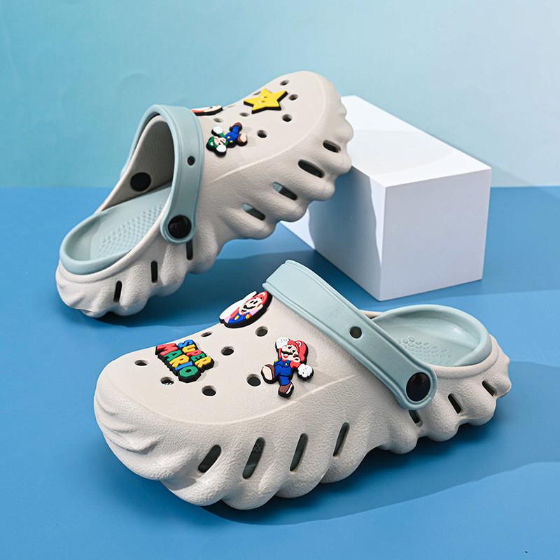 Fun And Colorful Mario Characters Kids Summer Clogs Soft Eva Material Lightweight And Breathable Design