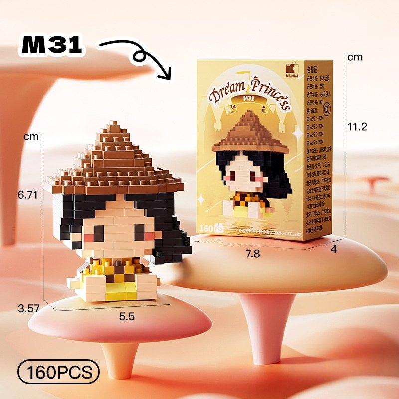 Assembly Model Building Blocks, Doll Toys Are Suitable Educational Diy Games, Cartoon Anime Games, Back-To-School Learning