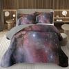 Galaxy Bedding Set Twin Queen Size for Girls Boys Teens Room Decor, Starry Sky Bedspread, Cosmos Nebula Trippy Quilted Coverlet