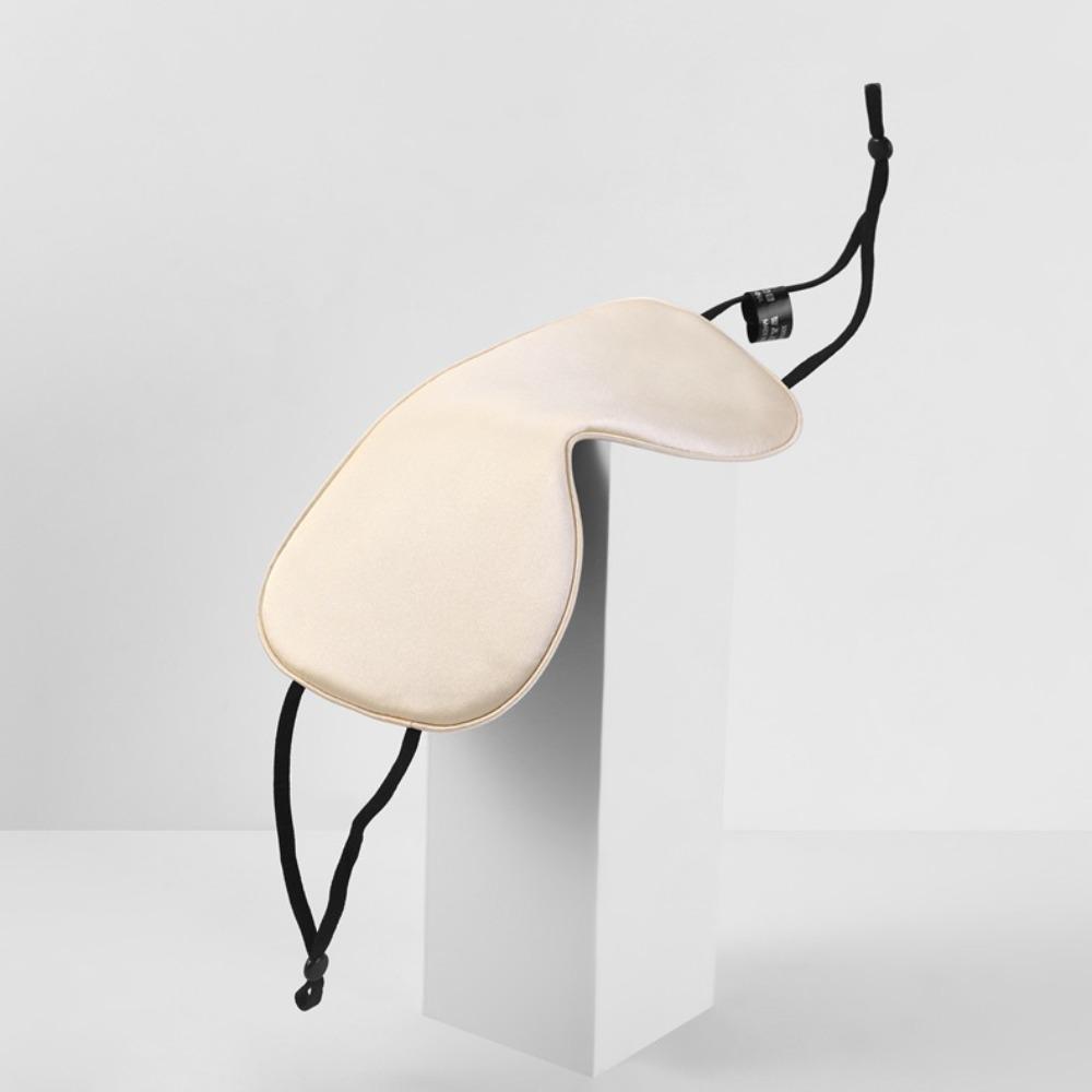 Maschera per Occhi in Seta Double-face 16 Mmi Maschera per Occhi da Sonno 100% Seta di Gelso Oscurante Regolabile con Protezione per le Orecchie