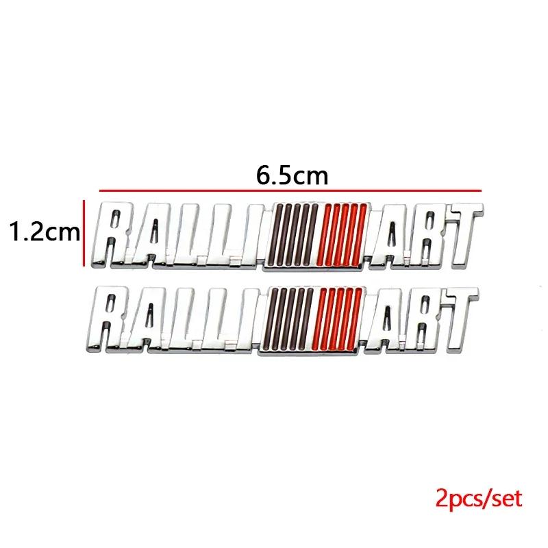 3D Metal Car Front Grille Emblem Rear Trunk Sticker for Mitsubishi RALLIART ASX Triton Outlander Lancer Mirage Xpander Triton