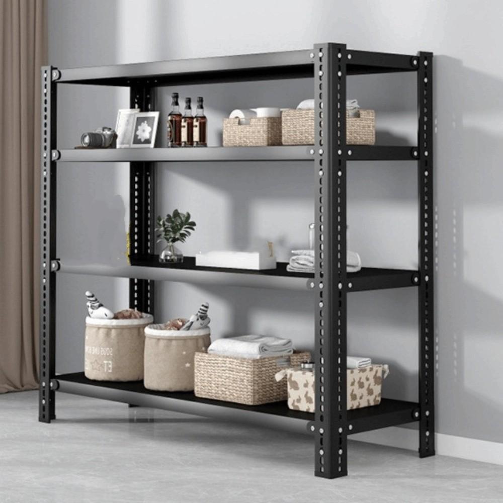 Multi-Layer Metal Rack Shelf Strong Load-Bearing Quick Installation Heavy Duty Shelving Steel Construction Storage Shelves