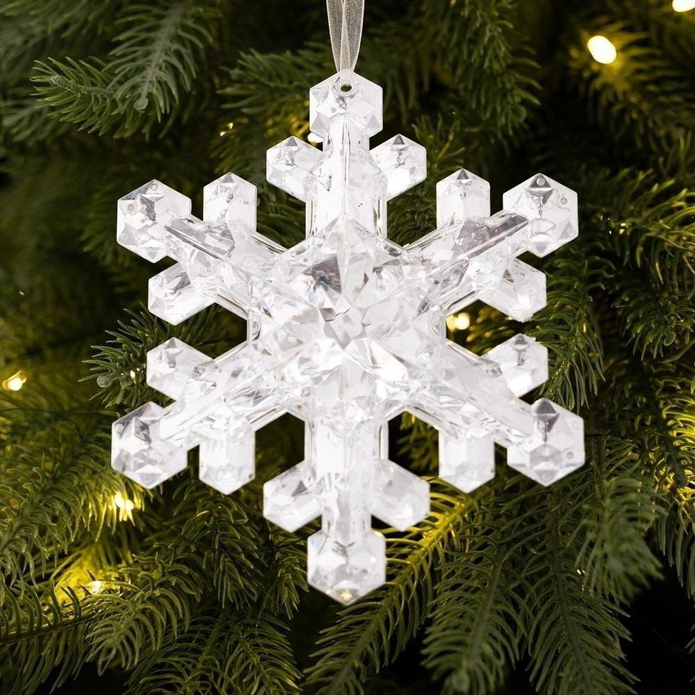 Snowflake Christmas Tree Crystal Decor Acrylic Home Decor Christmas Hanging Home Decoration