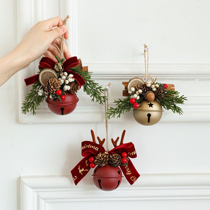 8 Pack 6.5cm Christmas Bells Jingle Bell Christmas Tree Ornaments Christmas Bells Door Wall Charms 2026 Xmas Decoration Supplies