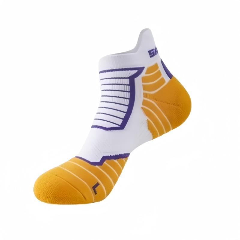 Men's Running Socks for Spring and Summer, Breathable Short Socks for Sports, Marathons, Long-distance Running, Short Tubes, Towels, and Boat Socks