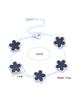1 Piece Light Luxury Lucky Stainless Steel Five Flower Bracelet for Women's Daily Commuter Accessories, Clover Zircon Bracelet