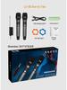 Universal UHF Dual Wireless Charging Microphone for Stage, KTV, Home, or Outdoor Use - 50m Range