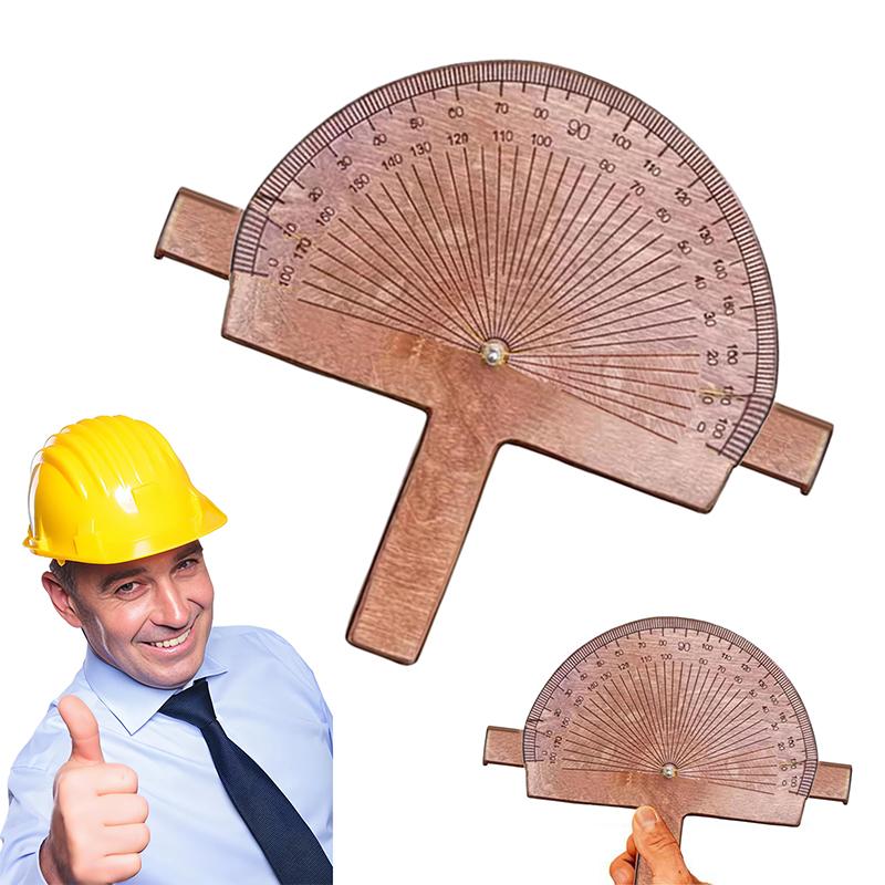 Präzisions-Winkelmesser – Handgefertigtes Birkenholz Gradwerkzeug, Benutzerdefiniertes Winkelmesser-Werkzeug, Personalisierter gravierter Birken-Winkelmesser
