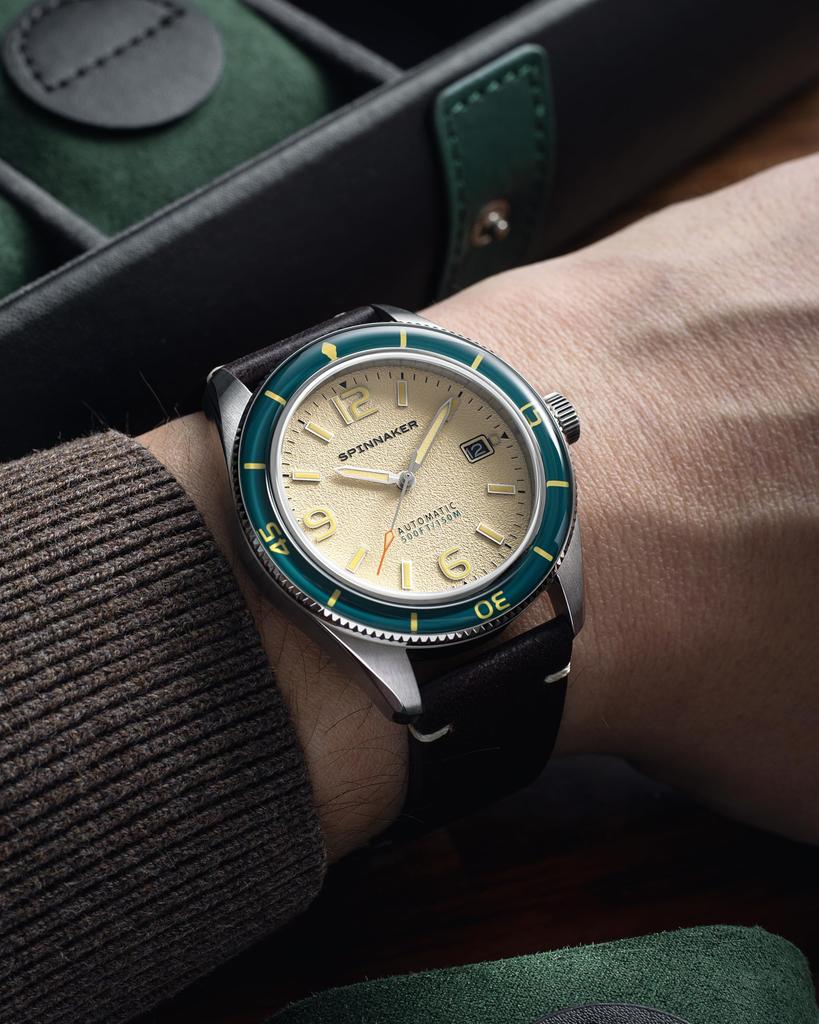 Spinniker Fluss SP-5055-0G Men's Watch, Brown [Parallel Import]