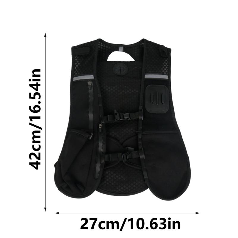 Support de Harnais Poitrine Sangles de Poitrine Réglables Ceinture Gilet pour Caméra d'Action Amortisseur Réglable Support de Gilet de Course