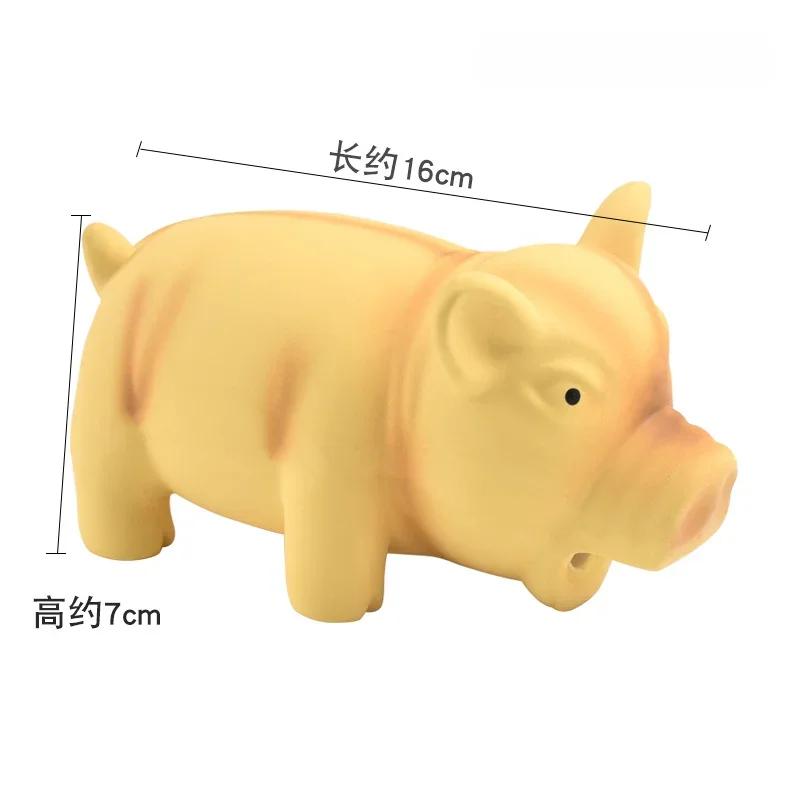 Pet Dog Cat Chewing Toys Cleaning Teeth Pig Squeak Cute Rubber Pet Dog Puppy Playing Pig Toy Squeaker Squeaky With Sound New