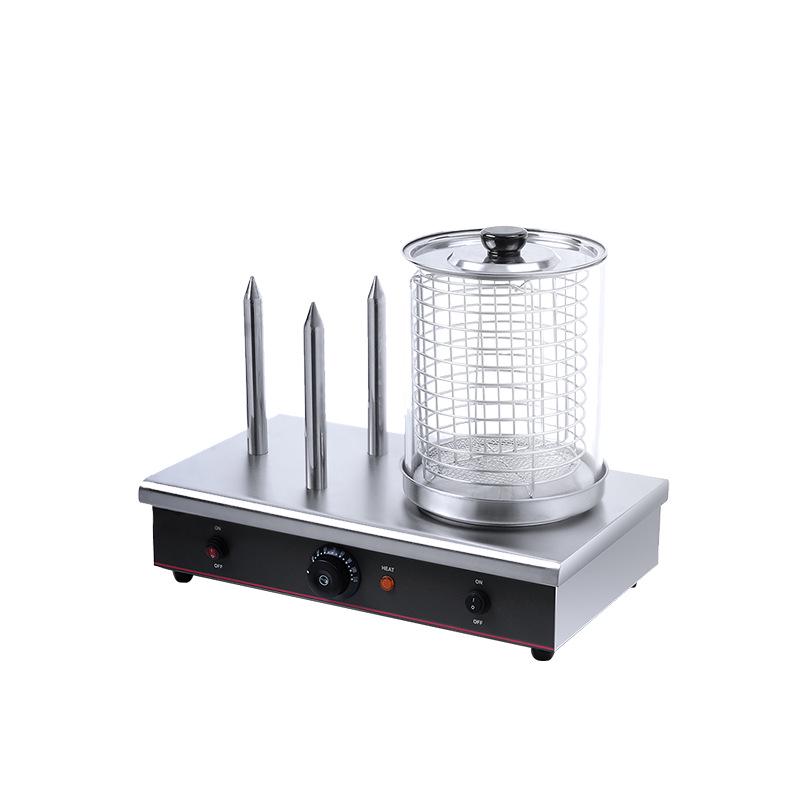 Lushiduo 3-Rod Automatic Sausage Roaster with Temperature Control and Heat Preservation