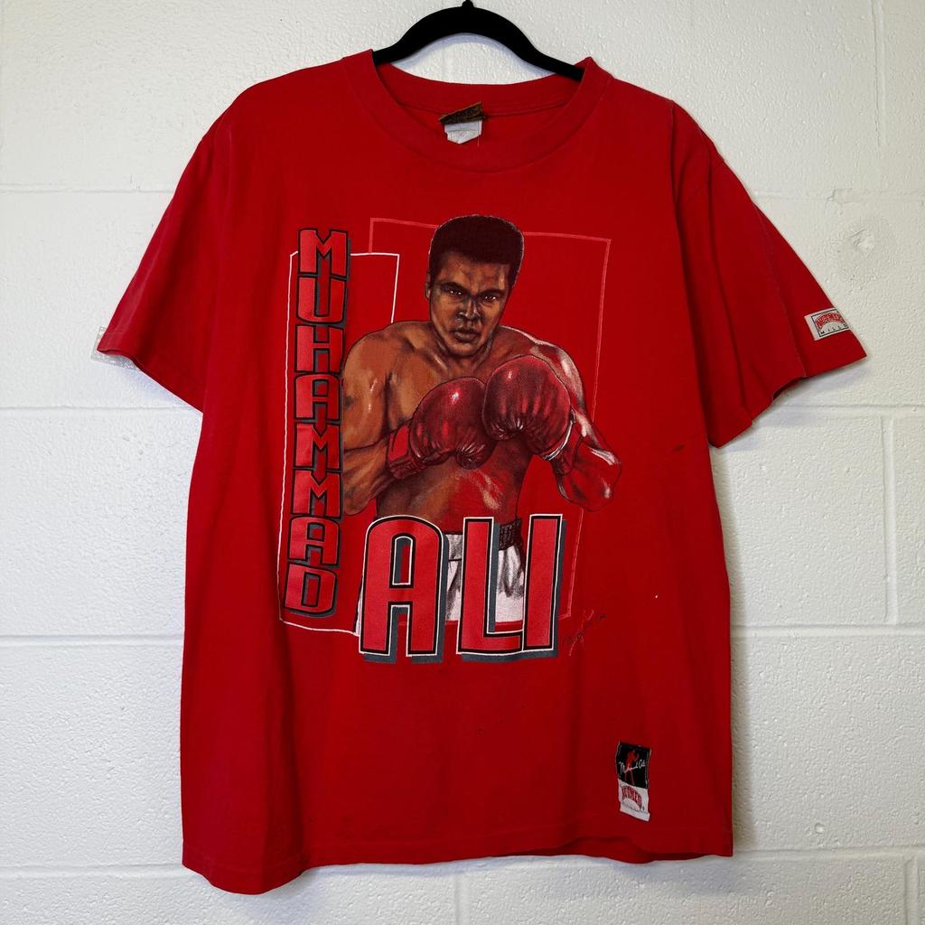 90er Muhammed Ali Muskatnuss T-Shirt Gr. M (4312)