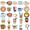 50 Cartoon Coffee DIY Graffiti Stickers for Journals, Scooters, Laptops, Cars