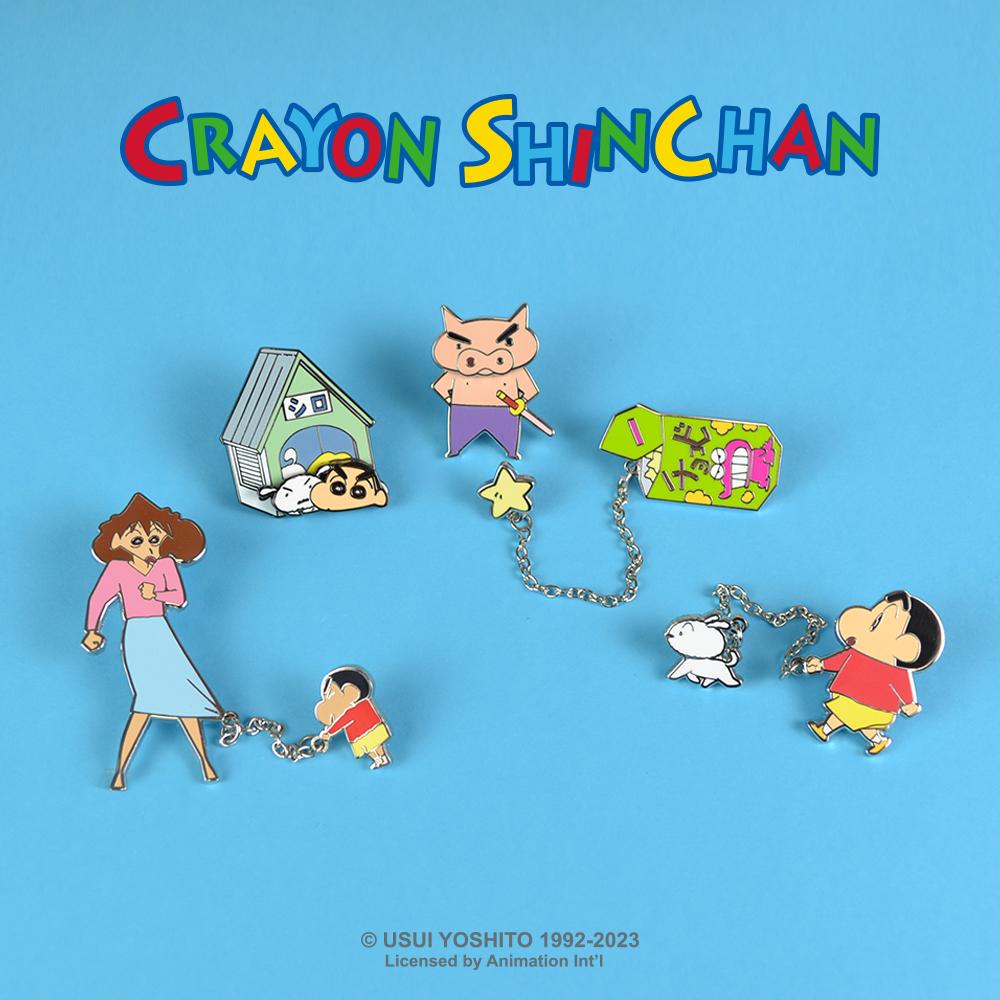 Iknowk Crayon Shin-Chan 3D & Chain Badge 5 Types