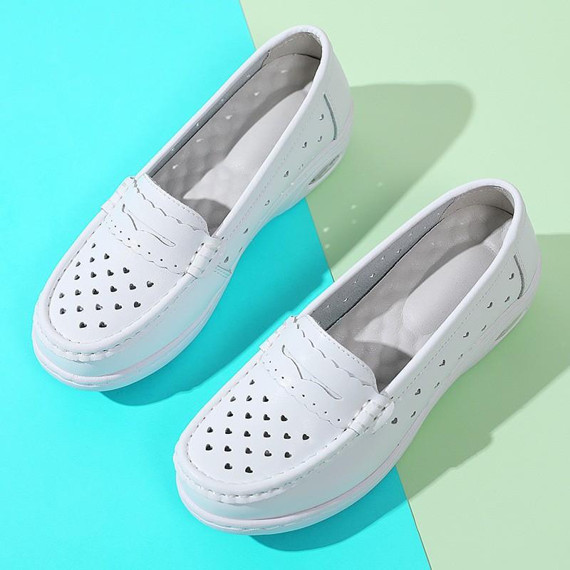 Sneakers Women Nurse White Shoes Comfortable Women Walking Shoes Breathable Female Flats Footwear Women Doctors White Work Shoes