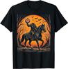 Headless Rider Pumpkin Halloween T-Shirt, Horror Costume Tee Men Women