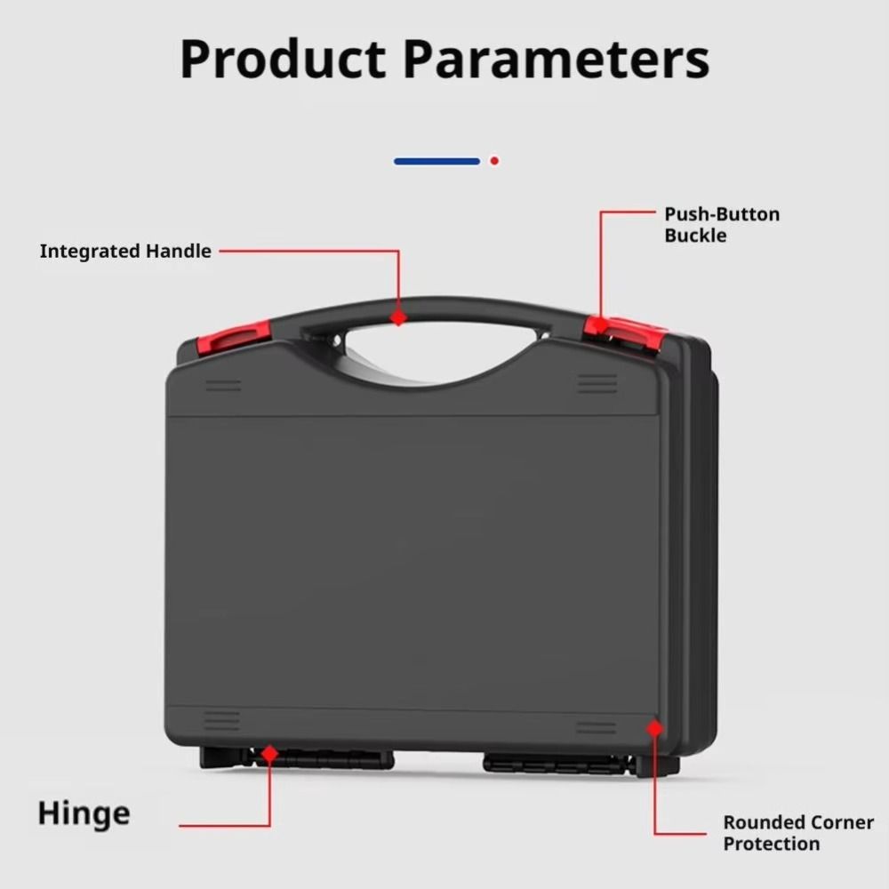 1Pcs Waterproof Portable Hardware Tool Box Hard Carrying Tool Case  For Outdoor Indoor Maintenance