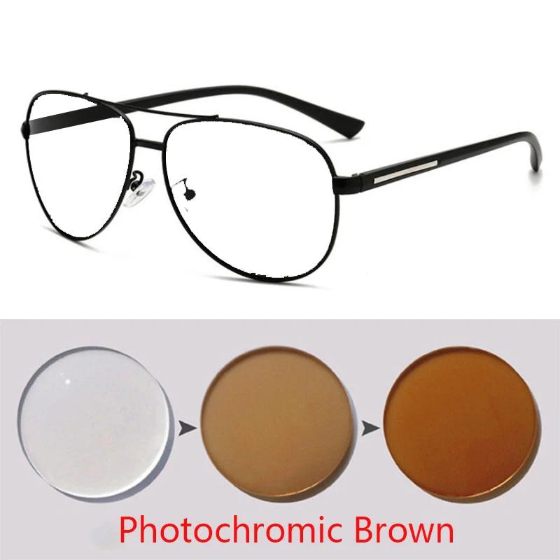 Ochelari de Soare cu Lentile de Corecție pentru Bărbați, Stil Cat Eyes, Anti-Orbire, Pentru Miopie, 0 -0.5 -0.75 Până la -6.0