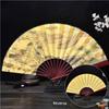 Ancient-Style Wooden Classical Dance Dual-Purpose Paper Fan, Durable Wooden Folding Fan, Chinese-Style Retro Bamboo Folding Fan for Men