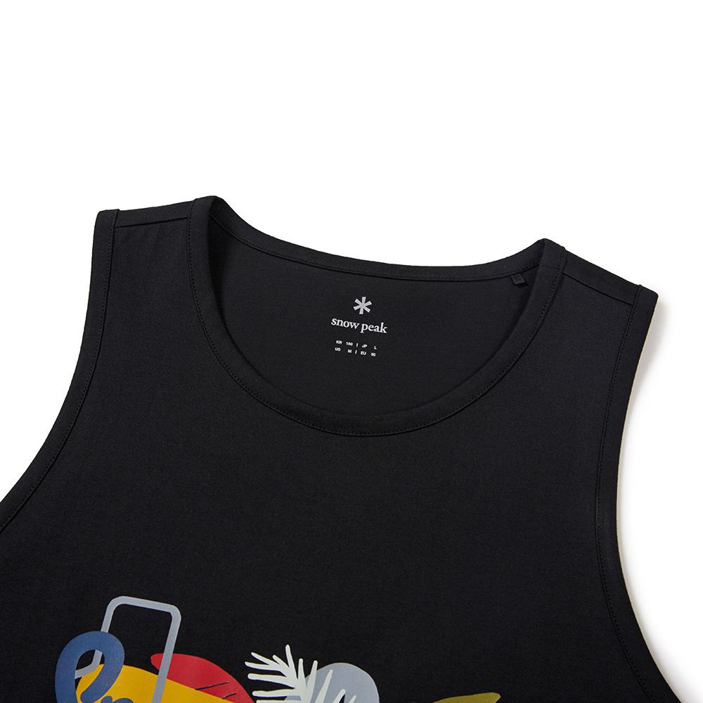 [Snowpeak] [Snowpeak X Sung Nakjin] Graphic Sleeveless Top Black (S24MMFST72)