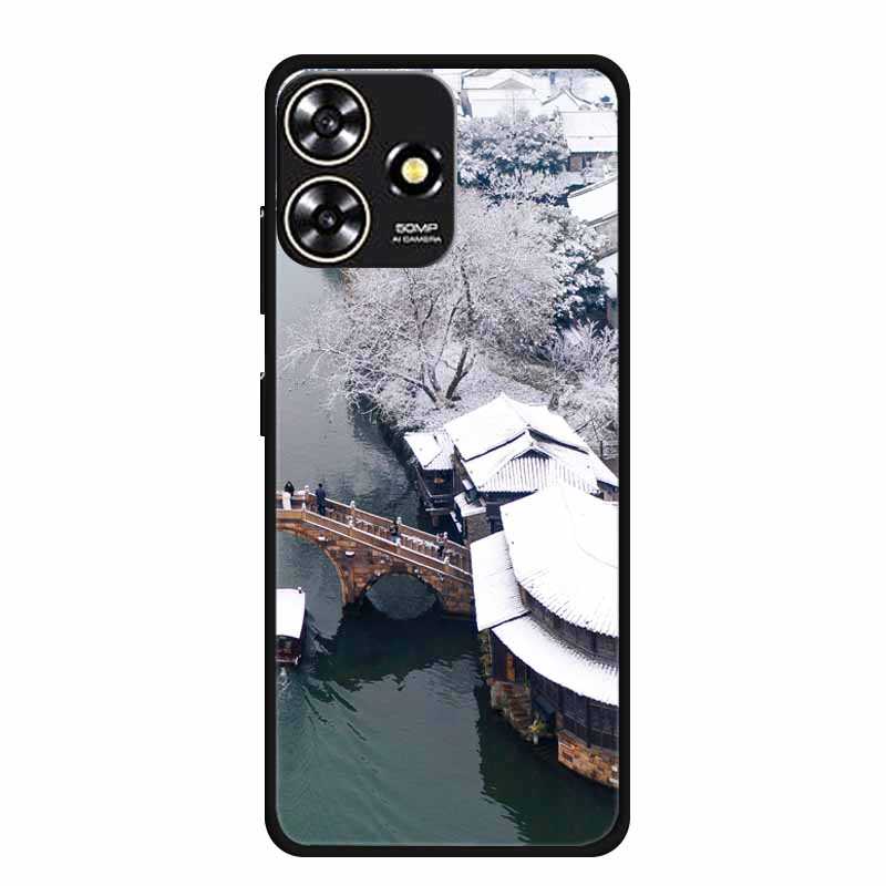 Cool Silicone Cover for ZTE Blade V50 Design 4G Case Printed Fashion Soft Back Cover for Blade V50Design Case Protective Shells