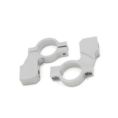 Partuto Σετ 2 Βιδών 10mm 7/8" Universal Βάση Καθρέπτη Οπίσθιας Θέασης Τιμονιού - Κράμα Αλουμινίου Ασημί