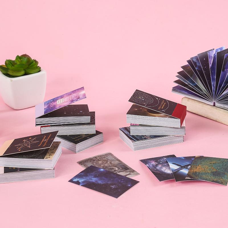 TIANZI 50pcs/pack Cosmic Starry Sky Mini Stickers Book Ins Landscape Material Sticker Scrapbooking Label Diary Journal Planner