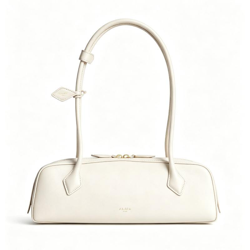 Sac d'épaule en cuir sous le bras style sac à saucisse pour femme sac de travail pour les trajets sac baguette