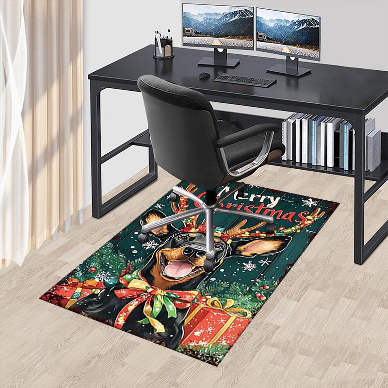 

Christmas Reindeer Dog Chair Mat - Anime Cartoon Design Non-Slip Carpet for Office, Home Decor, Living Room, Bedroom, Game Room & Dormitory.R019 60cm by 90cm