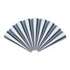 ABBY-Large Conical Stainless Steel Danish Large Spiral Tool Baking Tool Mold Pastry Cream Corner Cake Bread Mold