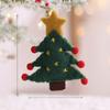 Decor Tree Christmas Sock Snowflake Scene Modern Minimalist Holiday Set Ornament