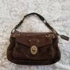 Brand Retro Suede Shoulder Bag Multi-pocket Zipper Closure Classic Lock Handbag Y2k Style Women's Motorcycle Bag Underarm Bag