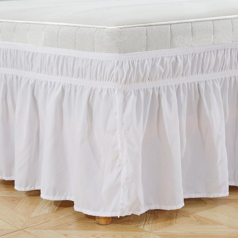 Solid Color Elastic Bed Skirt Suitable for Bedroom Decoration90cm/100cm/150cm/200cm The Bed
