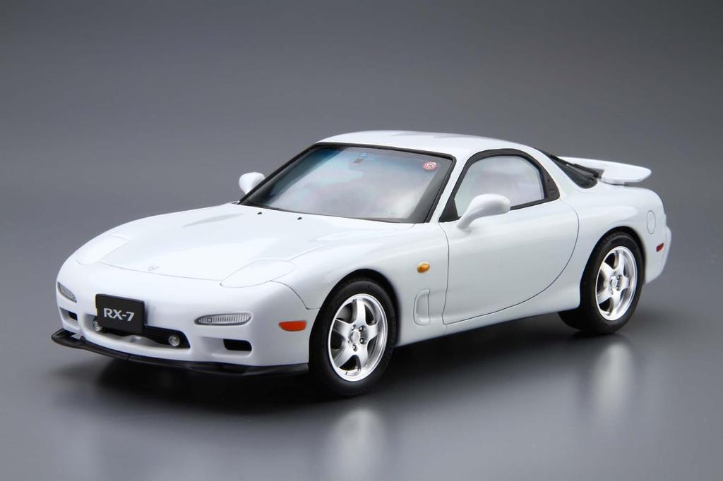 Aoshima Bunka Kyozai The Model Car Series Mazda FD3S 1996 Plastic Model 1/24 No.7 RX-7