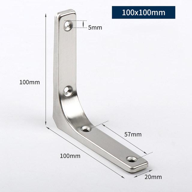 L Shaped Shelf Bracket Wall Mount Brackets Home Decor Layer Board Support Furniture Connectors Heavy Duty Right Corner Code