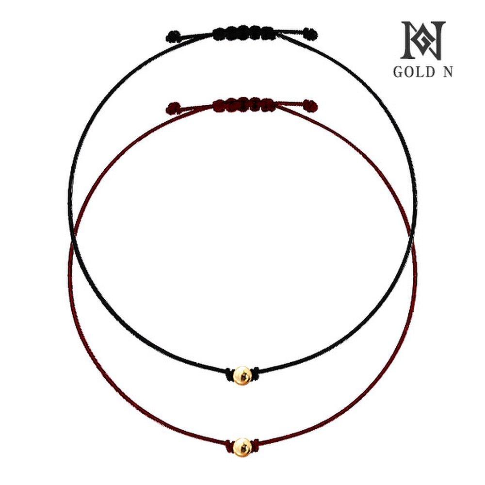 Gold N 14K Gold Ball Silk Bracelet Yg