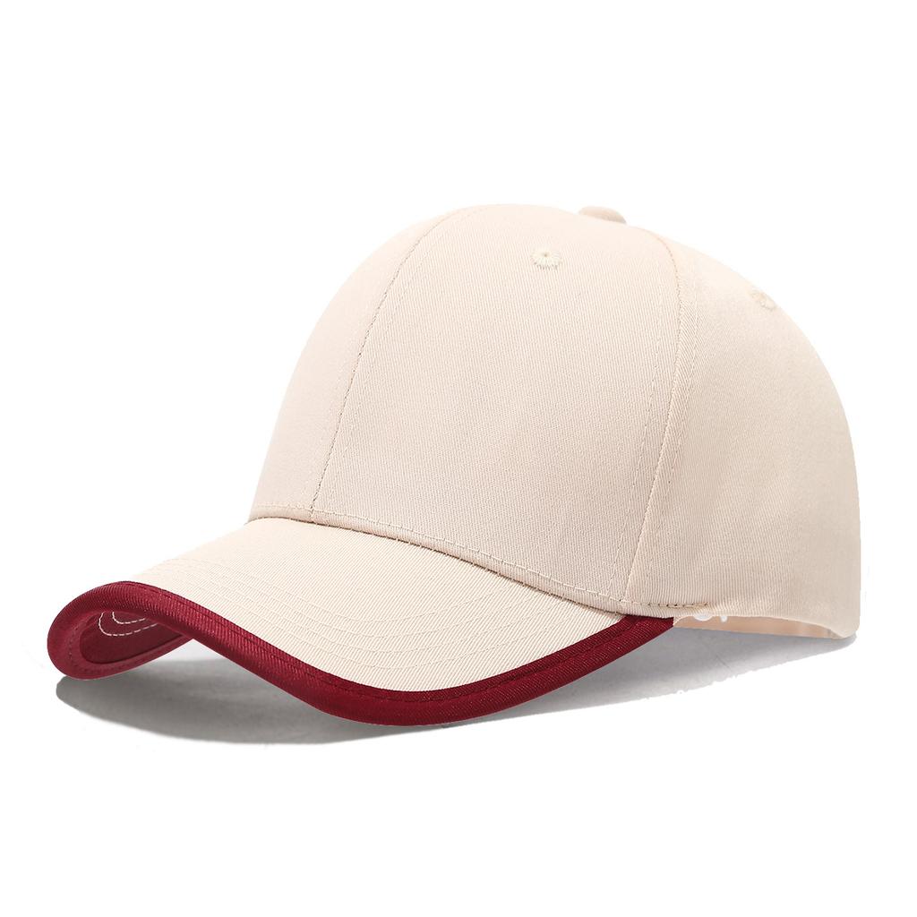 New Baseball Cap With Cotton Brim And Color Blocking Work Caps Outdoor Hats Women Men Unisex Summer