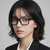 Eyeglass Frames GG2107OL 005 Black Square Horn-rimmed Fashion Men Women