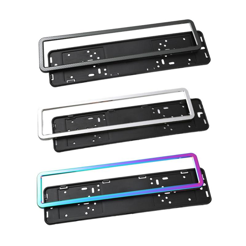 Car Universal Uk Eu Euro European German  License Plate Holder Frame