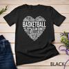 Love Basketball Shirt Gift Player Heart Unisex T-shirt