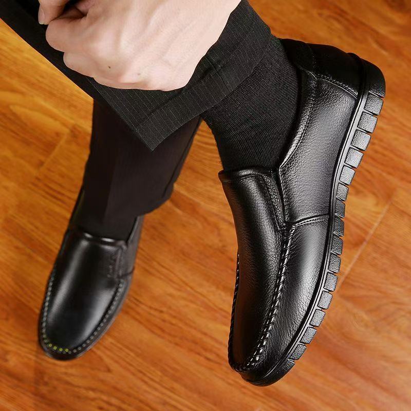 Men's Fashion One-step Formal Shoes-fashionable British Style, Durable Rubber Sole, Comfortable, Business Casual, One-step, Lazy Shoes