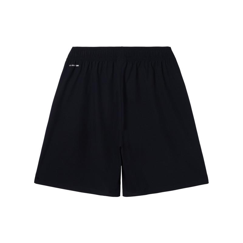 Li-Ning Fashion Print Short Sleeve Cultural Shirt T-Shirt Comfortable Breathable Shorts Casual Sports Suit Men suit Standard-White Black D61-1+W685-1